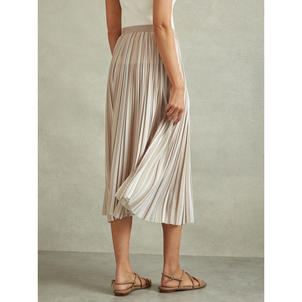 NWT Reiss Lexie Midi Skirt in Neutral / Sizes 10 & 12 / IN STORES FOR $290! - Picture 4 of 6
